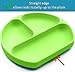 Silikong Suction Plate for Toddlers | BPA Free, 100% Food-Grade Silicone | Microwave, Dishwasher and Oven Safe | Stay Put Divided Baby Feeding Plates
