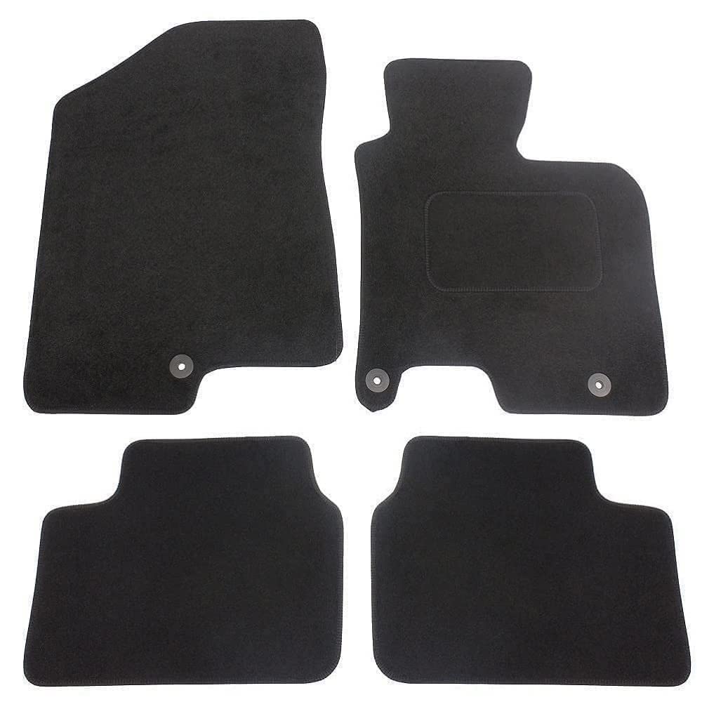JVL Kia C'eed 2012+ Fully Tailored 4 Piece Car Mat Set with 3 Clips
