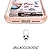 iPhone X Case, YOUMAKER Full Body Heavy Duty Protection Shockproof Slim Fit Case Cover for All New Apple iPhone 10 (2017 Edition) 5.8 inch Without Built-in Screen Protector (Rose Gold/Pink)