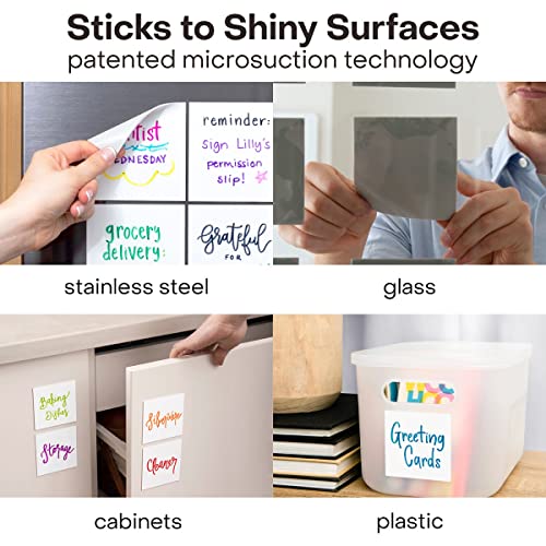Dry Erase Reusable Sticky Notes 4x6 12Pack 2Year ReStickable