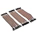 Honbay® 120pcs Multicolored 40pin Male to Female, 40pin Male to Male, 40pin Female to Female Breadboard Jumper Wires Ribbon Cables Kit