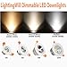 LightingWill 2inch LED Dimmable Downlight, 3W COB Recessed Ceiling Light, Natural White 4000K-4500K, CRI80, 25W 220LM Halogen Bulbs Equivalent, White (10 Pack)