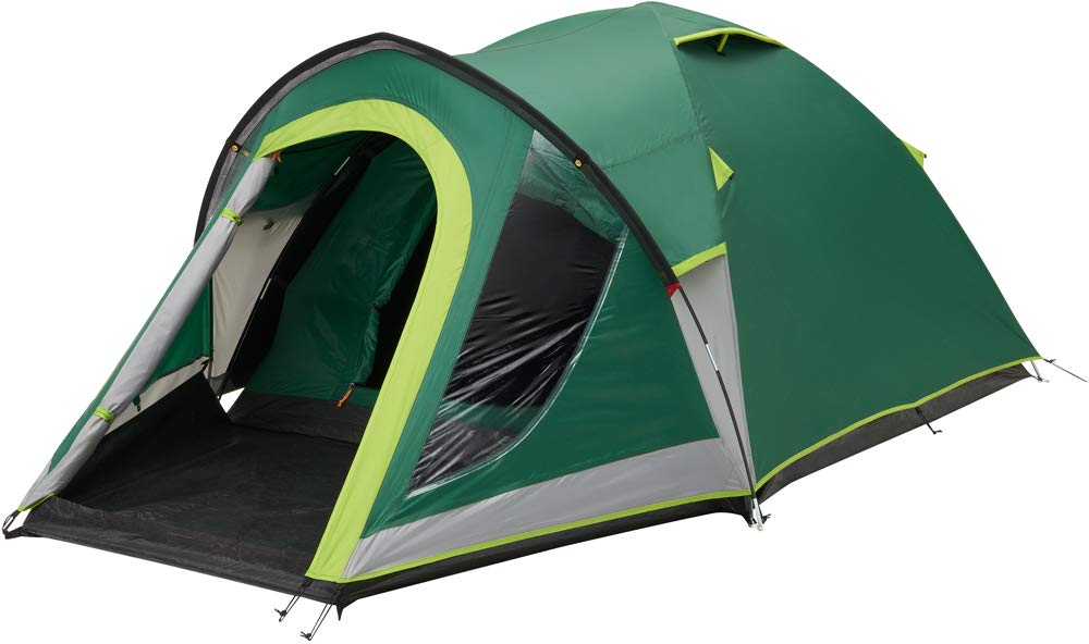 Coleman Kobuk Valley Camping Tent | lightweight 4 Person Igloo Tent with extra dark bedroom | 4 Man Dome Tent with Awning | 100% waterproof WC 4.500,Kobuk Valley 3+