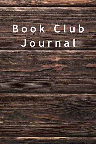Book Club Journal: Dark wood undated planner for club meeting, thoughts and discussions