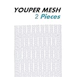 Youper Lacrosse 2 Pieces of Stringing Kits Semi Soft Mesh Three Colors (White)