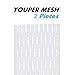 Youper Lacrosse 2 Pieces of Stringing Kits Semi Soft Mesh Three Colors (White)