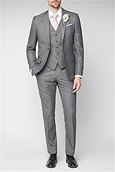 Wangyue Mens Suit 3 Piece Slim Fit Wedding Suits