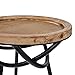 Amazon Brand – Stone & Beam Modern Rustic Wood and Metal Side End Table, 16.25