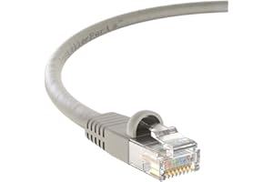 InstallerParts (10 Pack Ethernet Cable CAT5E Cable UTP Booted 4 FT - Gray - Professional Series - 1Gigabit/Sec Network/Intern