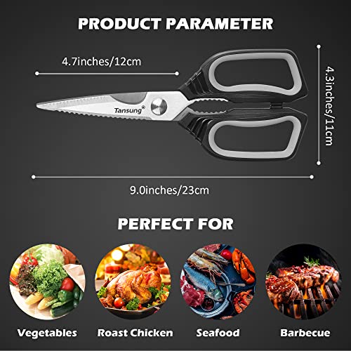 Kitchen Shears, TANSUNG Kitchen Scissors Heavy Duty Dishwasher Safe