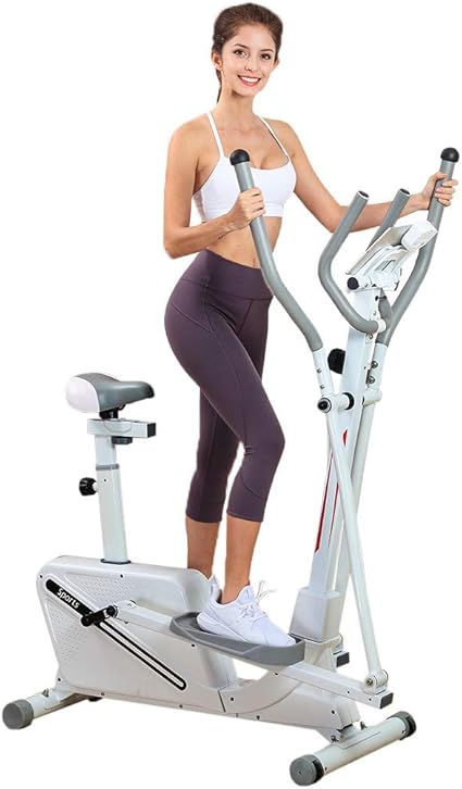 Amazon Com Ronse Elliptical Machines Fitness Magnetic Elliptical Trainer Machine Stepper W Digital Display And Tablet Holder Compact Life Fitness Exercise Equipment For Home Workout Office Gym White Sports Outdoors