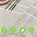Home Brilliant Linen Table Cloth Rectangle Beige Table Cloth for Rectangle Tables Table Cover for 6 ft Tables Party Wedding Table Holiday (52 x 86 Inches, Light Linen)