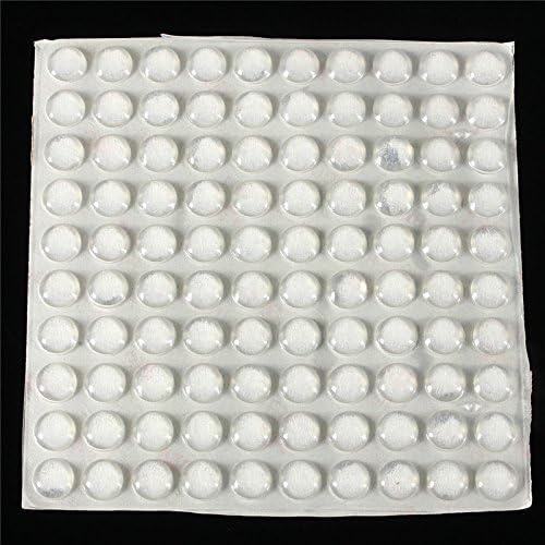 Chinis 100Pcs Self Adhesive Silicone Feet Buffer Bumpers Door Cupboard Drawer Cabinet Furniture Sticker