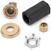 Qiclear 835257Q1 Flo-Torq II Hub Kits fit Mercruiser Alpha One 60-300 HP | Replacement fit Mercruiser Alpha One/Bravo One Mercury Outboard 60-300 HP, for 15 Spline Propeller Installation Parts