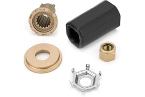 Qiclear 835257Q1 Flo-Torq II Hub Kits Replacement fit Mercruiser Alpha One/Bravo One Mercury Mariner Outboard Boat Motos 60-300 HP, for 15 Spline Tooth Propeller Installation Parts