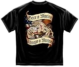 Marine Corps, USMC T-Shirt Once A Marine Always A Marine Corps Black