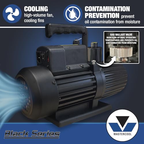 Mastercool 90612-2V-110-BL Black Series 12 CFM Two Stage Vacuum Pump photo 9