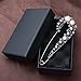 YYBONNIE Crystal Pearl Safety Pin Brooch Cardigan Hat Scarf Vintage Pin Jewelry with Gift Box