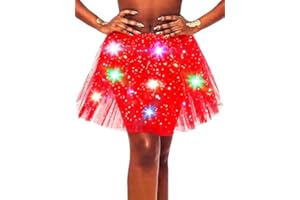 Sinalty Light Up Tutu Skirt Rave Ballet Dance Skirts Led Costume Dress for Women and Girls