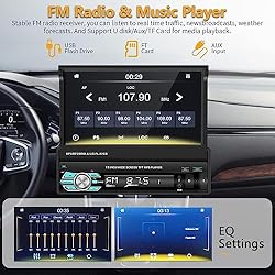 Podofo Single Din Apple Carplay Car Stereo with