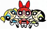 Powerpuff Girls Cartoon Patch Embroidered Iron on Hat Jacket Hoodie Backpack Ideal for Gift /12.2cm(w) X 7.7cm(h)