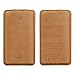 8000mAh Cell Phone Power Bank Portable USB Charger, Icarercase Universal Compact Genuine Leather Surface Leather External Battery for iPhone, iPad, Android and Other Smart Devices（Brown）