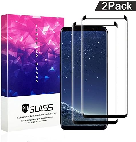 Galaxy S8 Screen Protector,YangXu Tempered Glass,9H Hardness[Anti-Scratch][Bubble Free][Anti-Fingerprint] for Samsung Galaxy S8 (2 Packs)