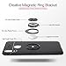 Xiaomi Mi Max 3 Case,MYLB Ultra Slim Lightweight TPU Car Holder Cover Stent TPU, 360 Degree Rotating Ring Magnetic Car Mount Rugged Case for Xiaomi Mi Max 3 (Black)