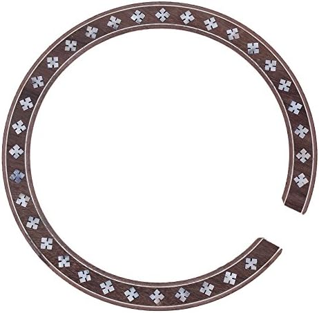Yibuy Acoustic Guitar Rosette &amp; Sound Hole inlay Pearl Mother with 110mm Dia Hole
