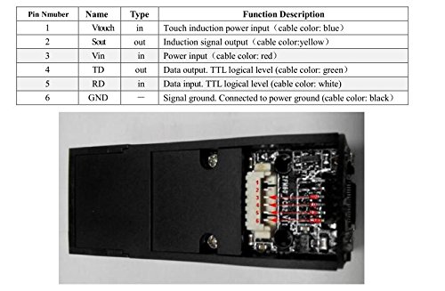 Green Light Optical Fingerprint Reader Sensor Module for Arduino Mega2560 UNO R3 DIYmall - Thumbnail 3