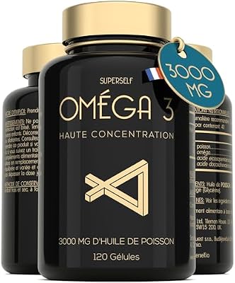 Oméga 3 Huile de Poissons Sauvages - 3000mg Triple Concentration