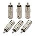 Ultra Clarity Cables UCC BNC to RCA Adaptor (6 Pack) BNC Female to RCA Male Connector for CCTV