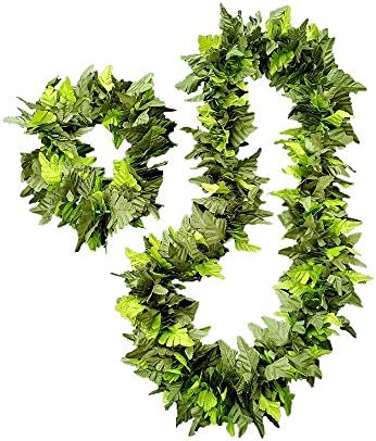 Fern Lei Set - Hawaiian Lei Hawaiian Haku - Ti Leaf Lei Ti Leaf Haku Substitute - Maile Lei Maile Haku Substitute - Lei For Man Haku for Man - Men's Lei Men's Haku