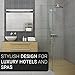ViVer Shower Head Nine Inch Certified Shower Heads Adjustable High Pressure Rain Shower Head Easy Installation no Tools Required Chrome