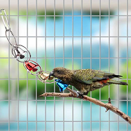 image for GABraden 4 pcs Bird Parrot Toys, Bird Swing Toy Colorful Chewing Hangi