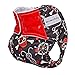 Pocket Cloth Diapers All in One Design Adjustable Size 6 Pack and 6 Built-in Inserts and 1 Wet Bag