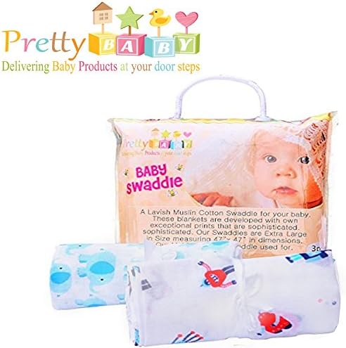 2 Durable Baby Swaddle For Long Sleep. Receiving Blanket For Baby Shower Like Aden And Anais Swaddle Blanket.