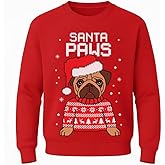 Tstars Santa Riding Unicorn Long Sleeve Shirt Girls Ugly Christmas Sweater Style