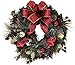 The Wreath Depot Easton Christmas Wreath 24 Inch, Elegant Designer Holiday Door Wreath, Designed in USA, White Gift Box Included