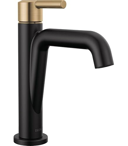 Delta Nicoli Matte Black/ Brushed Gold Bathroom Faucet 1 Hole