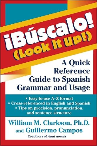 Amazon Com Buscalo Look It Up A Quick Reference Guide To Spanish Grammar And Usage Clarkson William M Books