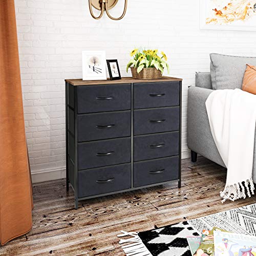 Kamiler Dresser with 8 Drawers, Wide Chests of Drawers,Tall Storage
