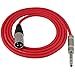 GLS Audio 6ft Patch Cable Cords - XLR Male to 1/4