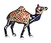 New Gift Ideas - Camel Statue Nativity Desert King Sitting Figurine - Metal Blue Blessing Animal Sculpture / Figurine - Unique Centerpiece Decorative Office & Home Table Decor