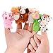 Acekid 12pcs Soft Plush Animal Finger Puppets Set Velvet Animal Style.