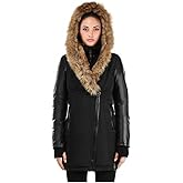 RUDSAK Women's Grace Down Coat, Black/Natural, X-Small