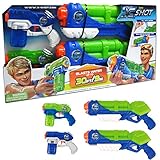 Zuru X Shot Promo Pack Water Blaster Toy (Typhoon Thunder & 2 Small Stealth Soakers)