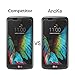 LG K10 Glass Screen Protector,(LG Premier LTE ) [3 Pack] AnoKe [Lifetime Warranty](0.3mm 9H 2.5D)Best Tempered Glass Screen Protector Film Shield Guard For LG K10 Glass -3Pack