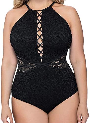 Redsheep Large Size One Piece Women Swimsuit Big Plus Size Female Wear Fat Beach Swim Bathing Suit