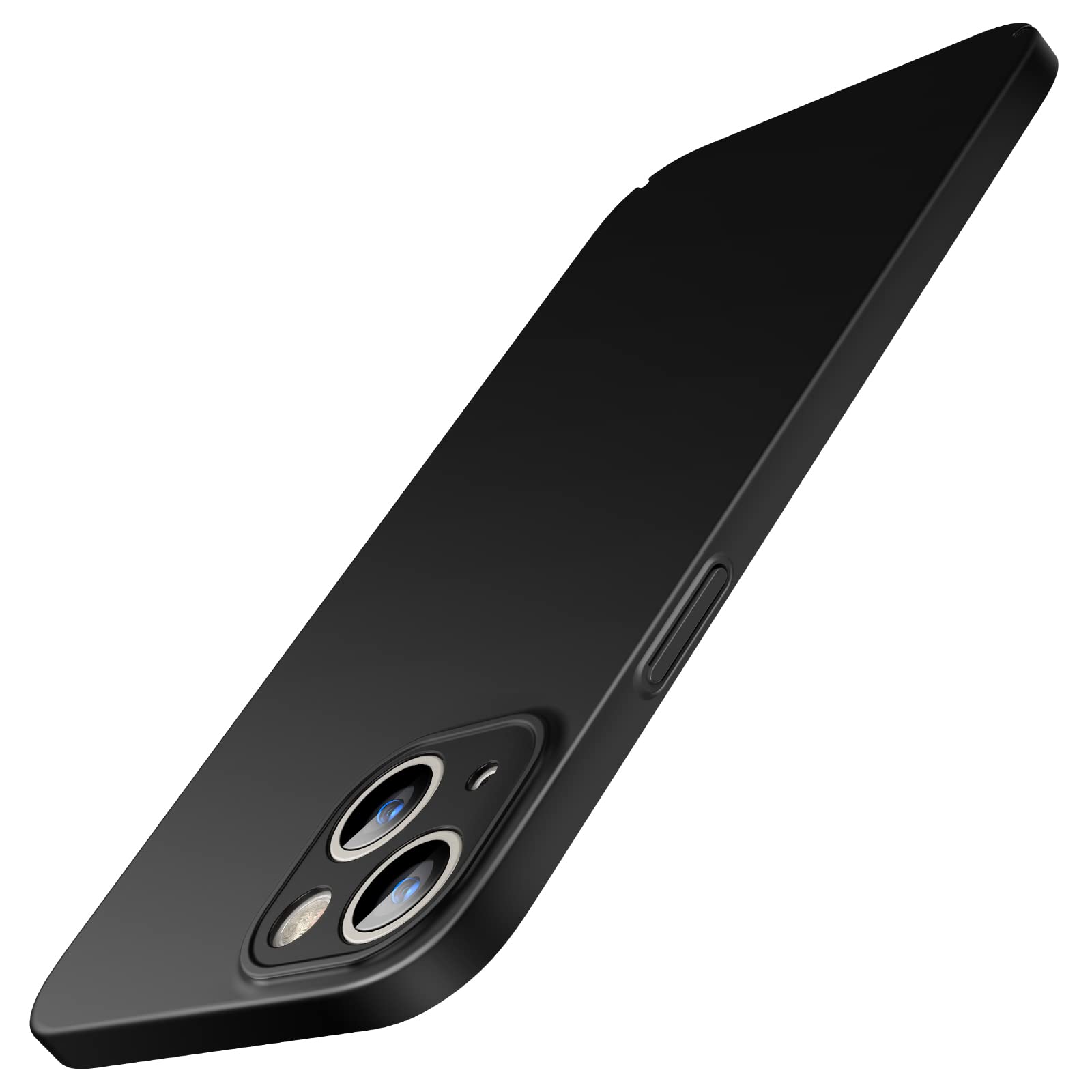 Photo 1 of JETech Upgraded Slim (0.85 mm Thin) Case for iPhone 14 6.1-Inch, Camera Lens Cover Full Protection, Slim Fit Ultra Thin Lightweight Matte Hard PC, Support Wireless Charging (Black)